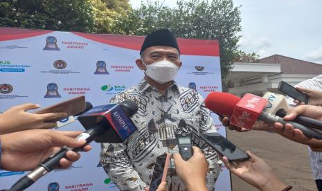 Menteri Koordinator Bidang Pembangunan Manusia dan Kebudayaan (PMK), Prof Muhadjir Effendy saat ditemui di Istana Wakil Presiden, Jakarta, Kamis (27/10). 