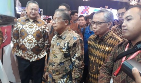 Menteri Koordinator Bidang Perekonomian Darmin Nasution dalam acara Capital Market Summit & Expo 2019, Jumat (23/8).