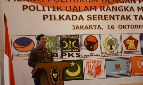 Menteri Koordinator bidang Politik, Hukum dan Keamanan Luhut Binsar Panjaitan.