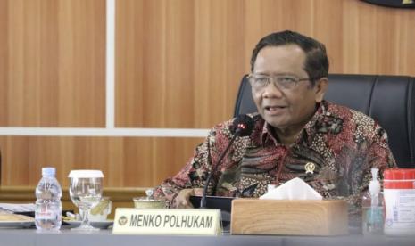 Menteri Koordinator Bidang Politiki, Hukum dan Keamanan (Menko Polhukam) Mahfud MD