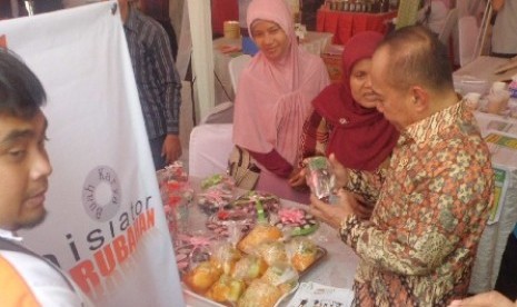 Menteri Koperasi dan UKM Syarief Hasan mengapresiasi program Pojok Rakyat dan Bazaar rakyat 