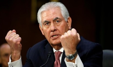 Menteri Luar Negeri Amerika Serikat (AS) Rex Tillerson.