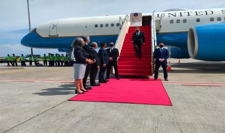 Menteri Luar Negeri Antony Blinken tiba di Jakarta, Senin (13/12). Indonesia menjadi negara pertama yang didatangi Blinken dalam rangkaian tur ASEAN. Ilustrasi.