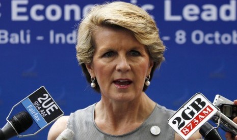 Australian Minister of Foreign Affairs Julie Bishop is reported to visit Indonesia on Thursday. (File photo)