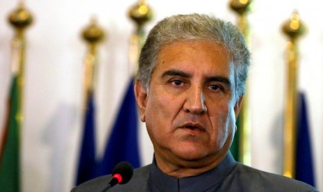 Menlu Pakistan Sebut Muslim India Diperlakukan Kejam. Menteri Luar Negeri Pakistan Makhdoom Shah Mehmood Qureshi.