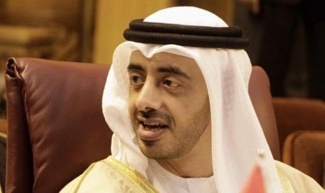 Menteri Luar Negeri Uni Emirat Arab Sheikh Abdullah bin Zayed Al-Nahyan.