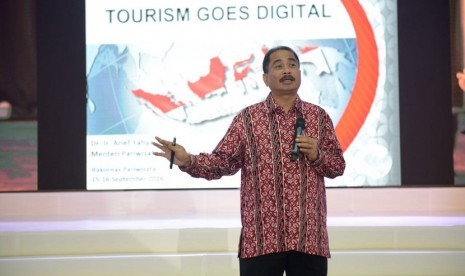 Menteri Pariwisata Arief Yahya saat Rakornas Pariwisata III di Ecovention, Anciol