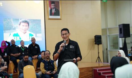 Menteri Pariwisata dan Ekonomi Kreatif (Menparekraf) Sandiaga Uno. 