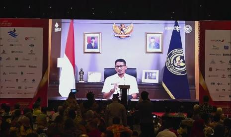 Menteri Pariwisata dan Ekonomi Kreatif RI, Sandiaga Uno. menyebutkan Indonesia saat ini menjadi acuan dunia dalam penanganan pandemi Covid-19 dan keberhasilan dalam membangkitkan sektor pariwisata setelah dua tahun dihantam pandemi