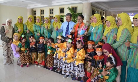 Menteri Pemberdayaan Perempuan dan Perlindungan Anak (PPPA), Yohana Yambise, di Universitas Negeri Yogyakarta (UNY).