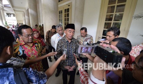 Menteri Pendidikan dan Kebudayaan (Mendikbud), Muhadjir Effendy, di Universitas Negeri Yogyakarta (UNY), Sabtu (28/4).