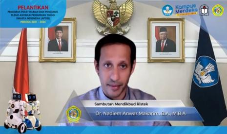 Menteri Pendidikan, Kebudayaan, Riset dan Teknologi (Kemendikbudristek) Nadiem Anwar Makarim.