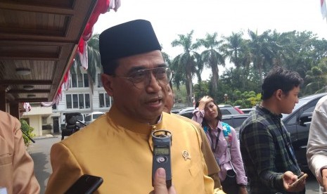 Menteri Perhubungan Budi Karya Sumadi di Gedung Kemenkopolhukam, Jakarta Pusat, Selasa (3/9). 