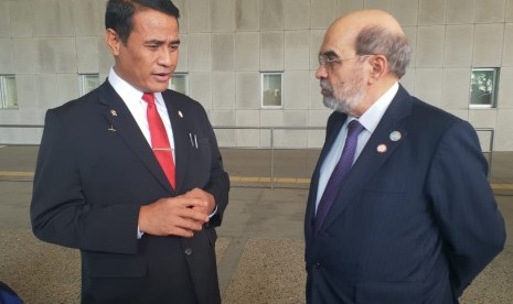 Menteri Pertanian Amran Sulaiman berbicara empat mata dengan Direktur Jenderal FAO, Jose Graziano da Silva