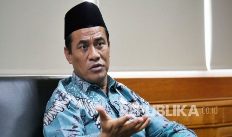 Menteri Pertanian, Amran Sulaiman menjelaskan tentang pembangunan lumbung pangan di wilayah perbatasan, Selasa (20/9).