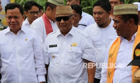 Menteri Pertanian Amran Sulaiman resmikan ekspor jagung produksi Gorontalo ke Filipina, Rabu, (14/2).