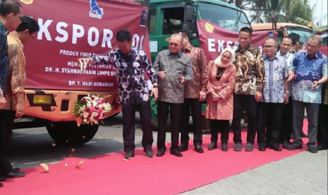 Menteri Pertanian (Mentan) Syahrul Yasin Limpo (SYL) melepas ekspor produk pertanian.