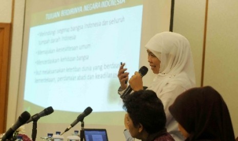 Menteri Sosial Khofifah Indar Parawansa.