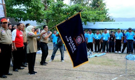 Menteri Sosial (Mensos) RI Khofifah Indar Parawansa membuka KSB di Bantul, Ahad (24/9)