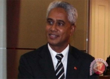 Menteri Luar Negeri Republik Demokratik Timor Leste Zacarias Albano da Costa. 