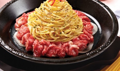 Menu baru Pepper Lunch, Beef Aglio Olio.