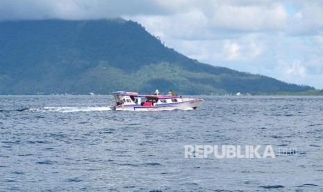 Kawasan Bunaken, Kota Manado, Provinsi Sulawesi Utara. Presiden Joko Widodo (Jokowi) melakukan penataan Kawasan Pantai Malalayang dan Bunaken di Sulawesi Utara, Jumat (20/1/2023).