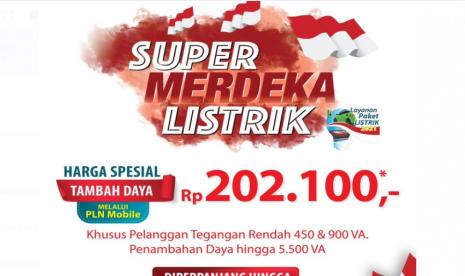 Menyambut Hari Pelanggan Nasional yang jatuh pada 4 September 2021, PT PLN (Persero) memperpanjang program layanan Super Merdeka Listrik. Program layanan ini diluncurkan untuk menjawab kebutuhan pelanggan yang beraktivitas secara penuh dari rumah akibat pembatasan aktivitas karena Pandemi Covid-19.