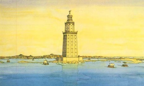 Mercusuar Alexandria/Ilustrasi