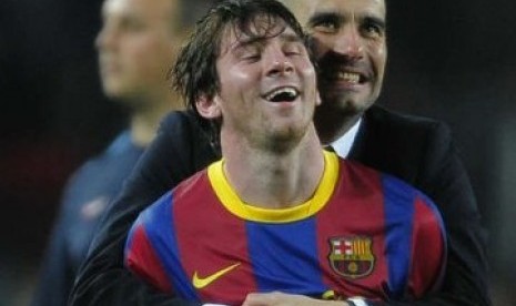 Messi dan Pep Guardiola