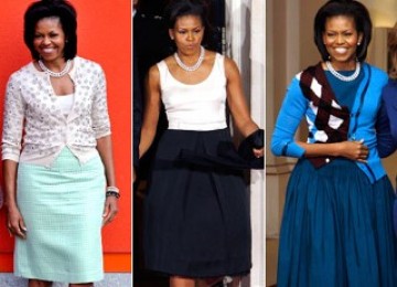 Gaya berbusana Michelle Obama