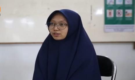 Miftah Febrian,santriwati di Rumah Tahfidz Pondok Murottal Depok