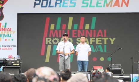 Millenial Road Safety Festival Kabupaten Sleman di Lapangan  Denggung, Ahad (3/3).