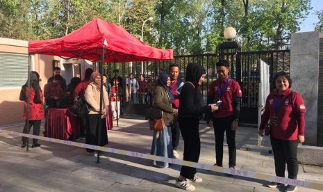 Millennials dominated the voting for the 2019 election at the Indonesian Embassy in Beijing on Sunday.