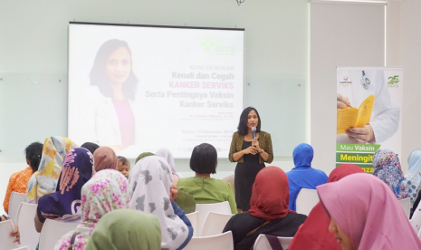 Mini seminar tentang Kanker Serviks yang digelar di Training Center, Gedung B Lt 1 RS Azra.