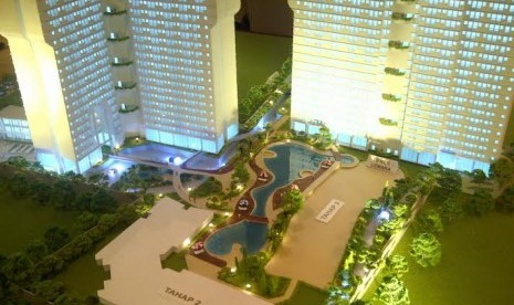 miniatur apartemen Alterra Residence.