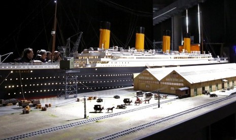 Miniatur Titanic dengan skala 1:30. (Ilustrasi). 