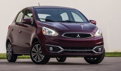 Mitsubishi New Mirage dengan warna Wine Red Pearl