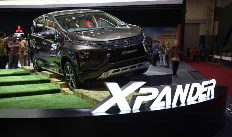 Mitsubishi Xpander ketika dipamerkan pada ajang Gaikindo Indonesia International Auto Show, 2018