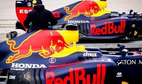 Mobil Red Bull Racing yang akan dikendarai Max Verstappen di F1 2020.