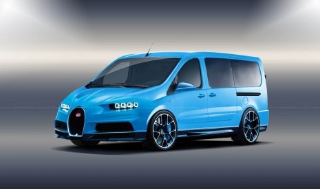 Mobil Van Bugati. Ilustrasi