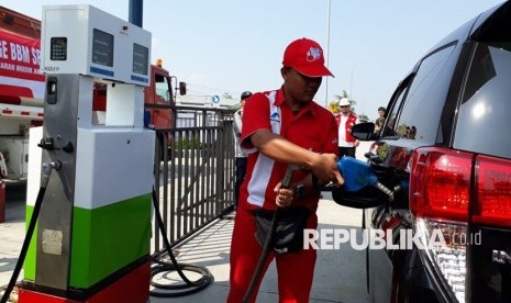 Mobile Dispenser PT Pertamina disiapkan di KiosK Pertamax untuk memudahkan penyaluran BBM bagi pemudik 