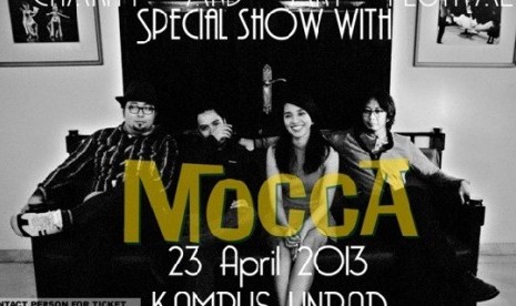 Mocca, salah satu band yang akan manggung di Unpad