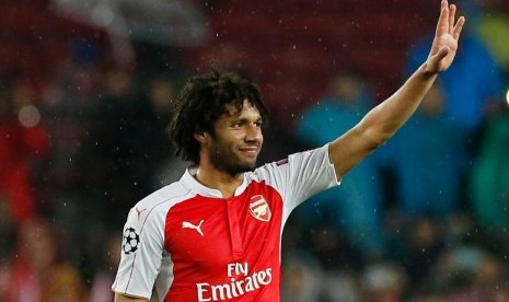 Pemain Arsenal Mohamed Elneny 