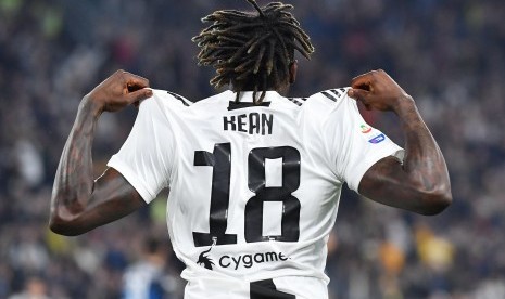 Moise Kean saat berseragam Juventus.