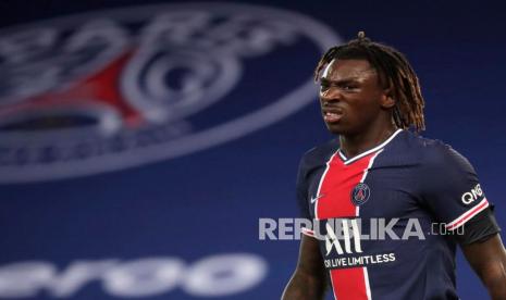 Moise Kean saat masih membela Paris Saint-Germain (PSG).