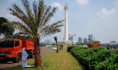 Monumen Nasional, simbol kota Jakarta dan Indonesia.