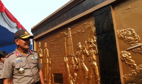 Monumen Polwan di Bukittinggi Sumbar.