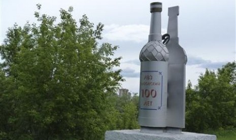 monumen vodka yang dipindahkan