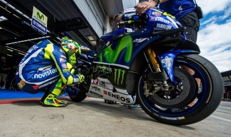 Motor yang dikendarai Valentino Rossi di MotoGP. 