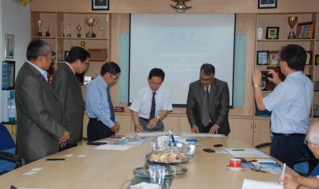 MoU antara UBL dengan   School of Global Study Meiji University 